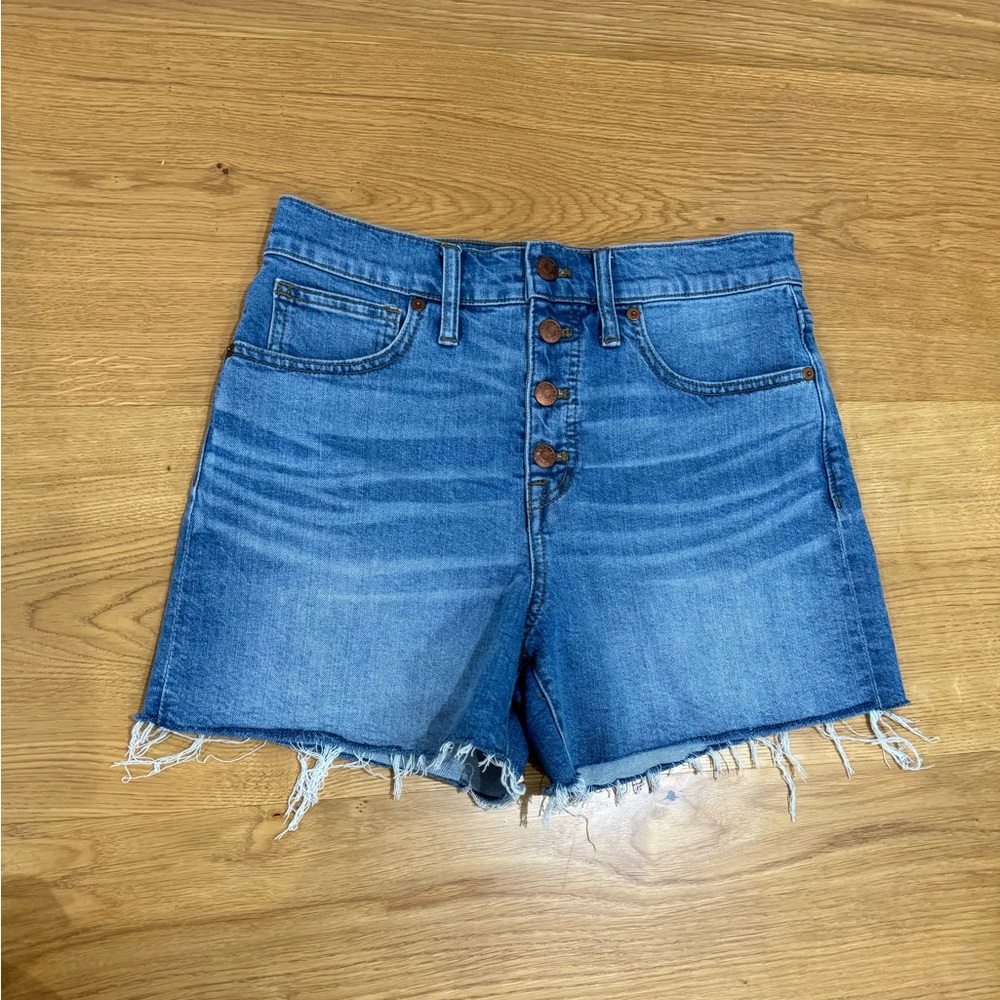 Madewell high rise short 4” jean size 27 blue - Picture 6 of 6